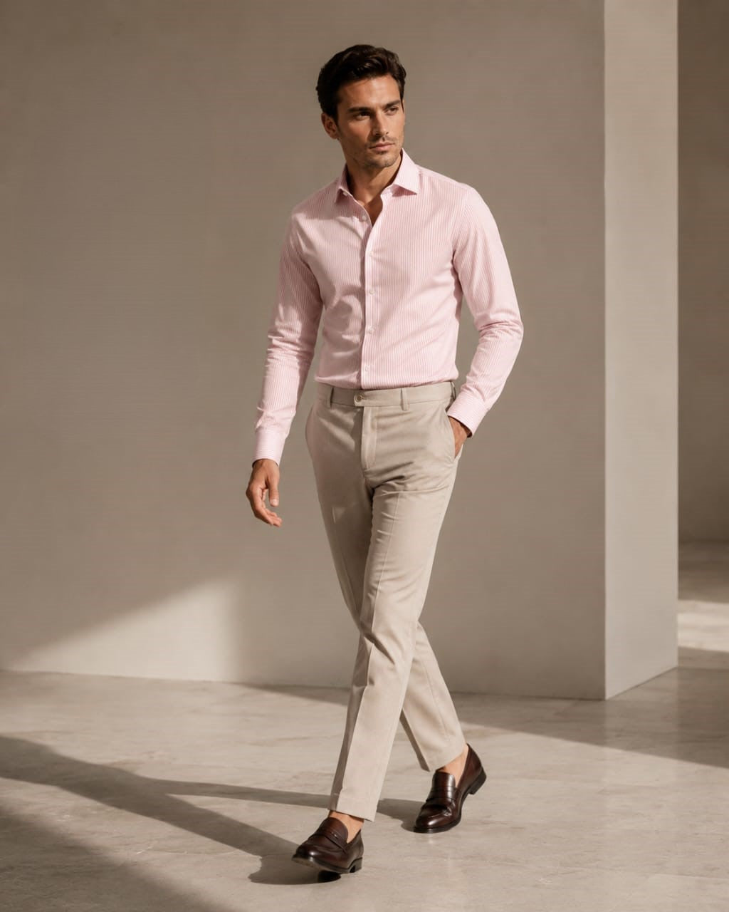 Oxford lining shirt for men